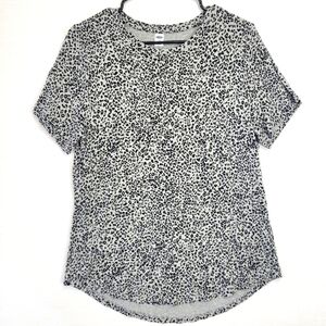 Old Navy Leopard Ultra Soft Comfy Stretchy Short Sleeve Top Size L